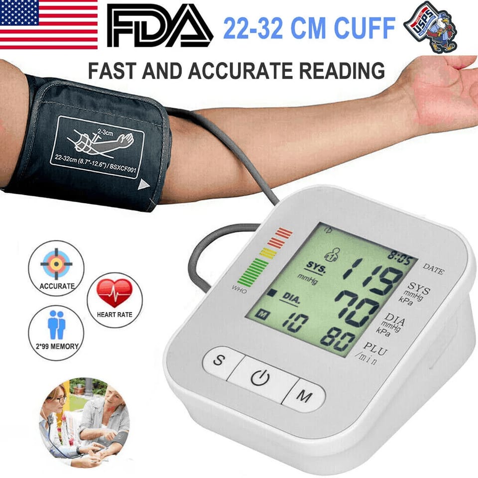 Digital blood pressor machine white Free hot water bag Digital blood pressor machine white Free hot water bag